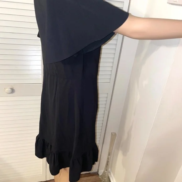 Summer Women Short Sleeve V Neck Casual Short Ruffle Dresses - Picture 15 of 16